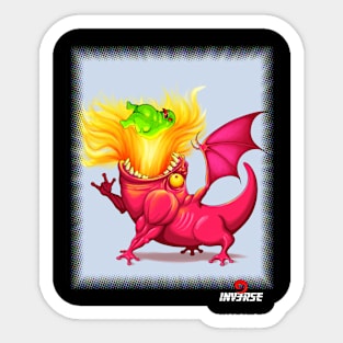 Covid19 dragon roast Sticker